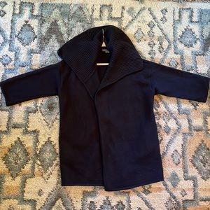 Vince 100% wool jacket in Charcoal with Shawl Collar